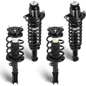 Front and Rear Complete Struts Assembly Shock Absorber w/Coil Spring Compatible with 2003-2008 Toyota Corolla, Replace for 172114 171373L 4Pcs