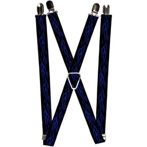 Buckle-Down Unisex-Adult's Suspender-Flames