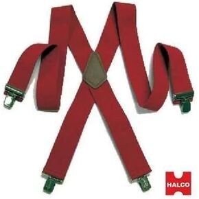 Halco Red Suspenders Pant Dig Scary Back Hair