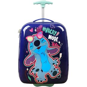 Bioworld Disney Stitch Vacay Mode Youth 18" 2-Wheeled Hardside Luggage