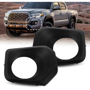 Pair Front Bumper Fog Lamp Light Bezel Grille Cover Cap Fit for Toyota Tacoma 2016 2017 2018 2019 2020 2021 2022, Replace for TO1038195, TO1039195 | 5212804020, 5212704020