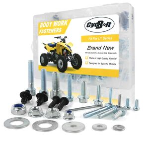 260PCS Body Bolt Kit Fit for LT50 LTF230 LT-F4WDXS LT-Z90 QUADSPORT/LT-V700F Twin Peaks/LT-A400 Eiger AUTO / LT250R LT500R LTR400 LTR450 QUADRACER Body Bolts Fasteners Kit