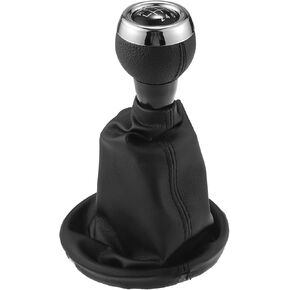 6 Speed Gear Shift Knob with Dust Cover for Mini Cooper R56 2006-2012 / Front Stick Shifter Lever Knob/Durable Plastic / 1 Pcs Black