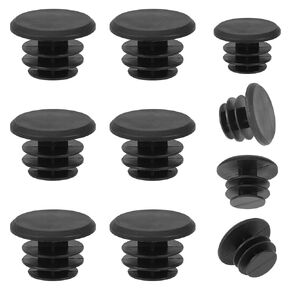 10 Pieces Handlebar End Plugs Black Plastic Bike Handlebar Bar Ends Caps, Bike Handlebar Plugs Bike Cable End Caps Handlebar End Caps for Road Mountain Bike, Most Motorcycle Grip Bicycle Bar End Plugs