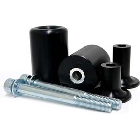 Shogun Kawasaki ZX6R ZX-6R ZX6RR ZX636 2013 2014 2015 2016 2017 2018 Black No Cut Frame Sliders Fits ABS & NON ABS Models - 750-4449 - MADE IN THE USA