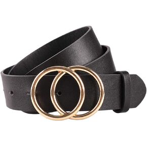 Earnda Women's Leather Belt Fashion Soft Faux Leather Waist Belts For Jeans Dress