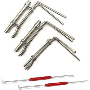 5 Pcs Hydraulic Seal Installation Tool Kit, Hydraulic Cylinder Piston Repair Seal Tools, U-Cup Rod Seal Installation Tool Kits, Upgraded Seal Twistor Install Tool Set
