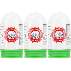 xinlong 3pcs Five Cranes Menthol Stick Made in Taiwan 三瓶裝五鶴標牌薄荷棒 每瓶14.5g