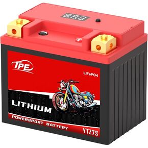 TPE Lithium YTZ7S-BS 12V 4AH 380CCA Motorcycle Battery Powersport Battery for ATV, Jet Ski, Scooter, PWC & More