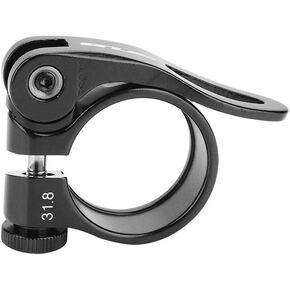 VGEBY Seat Post Clamp, Aluminum Alloy Bicycle Locking Clamp Quick Release for 27.2/28.6MM Seat Post (31.8mm-Red)