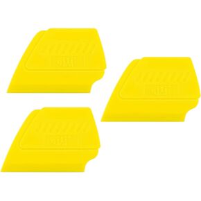 3X Qili 2" Yellow Fine-Edge Detailer Hand Tool for Vinyl Wraps & Decals Squeegee Applicator