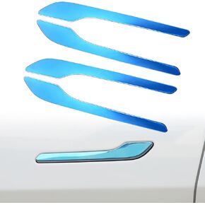 for Tesla Door Handle Sticker Anti Scratch for Tesla Car Door Handle Wrap for Model 3/Y Accessories 4PCS Door Handle Protective Tesla Accessories (Silver)