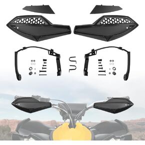 KEMIMOTO ATV Handguard Wind Deflectors, Handlebar Protector Kit with Mount Compatible with Can-Am Outlander 500 850 1000R MAX Renegade 2013-2024, Replace 715001706, 715001378