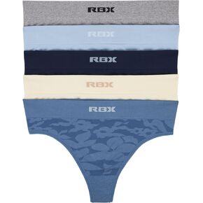 RBX Active Women's Everyday Performance Seamless Thong Panties 5-Pack Underwear in Kuwait