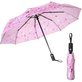 Mr. Pen- Windproof Travel Umbrella, Splatter Paint Automatic Umbrellas for Rain, Compact Umbrella, Travel Umbrella Compact, Umbrella Windproof Umbrella, Umbrellas for Rain Windproof, Portable Umbrella