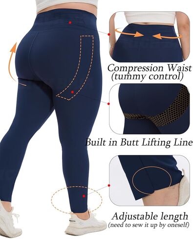 Seamless Butt Lifting Leggings for Women High Waisted Compression Leggings Workout Yoga Pants with Tummy Control in Kuwait