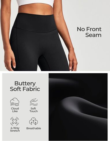 Heathyoga Buttery Soft Capri Leggings with Pockets for Women Tummy Control Capri Pants High Waisted Yoga Pants Women in Saudi Arabia