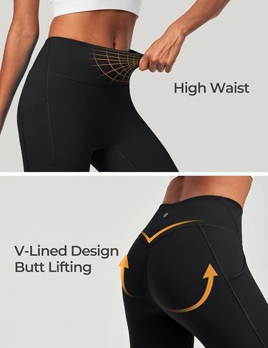 Heathyoga Buttery Soft Capri Leggings with Pockets for Women Tummy Control Capri Pants High Waisted Yoga Pants Women in Saudi Arabia