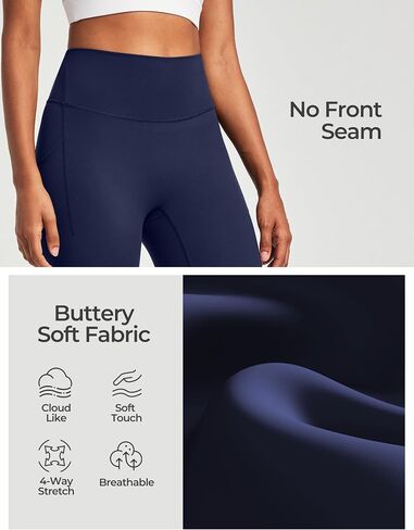 Heathyoga Buttery Soft Capri Leggings with Pockets for Women Tummy Control Capri Pants High Waisted Yoga Pants Women in Saudi Arabia