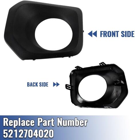 Pair Front Bumper Fog Lamp Light Bezel Grille Cover Cap Fit for Toyota Tacoma 2016 2017 2018 2019 2020 2021 2022, Replace for TO1038195, TO1039195 | 5212804020, 5212704020 in Saudi Arabia
