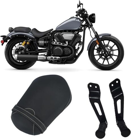 مقعد خلفي للراكب مع مجموعة تثبيت مسند قدم للراكب، والمقعد الخلفي وأوتاد القدم لـ Yamaha Bolt XV950/XV950R (2014-2021) Bolt R-Spec (2014-2024) in Kuwait