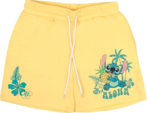 Disney Lilo and Stitch Womens Casual Drawstring Shorts, Lilo & Stitch Comfortable Shorts for Women in Saudi Arabia