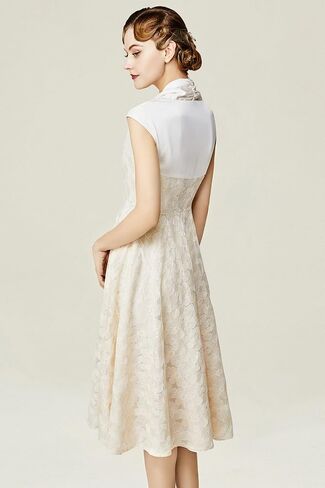 BABEYOND 1950 Style Dresses for Women – Retro Dress with Cape Sleeves Vintage Collar Dress Cocktail Dress in Saudi Arabia