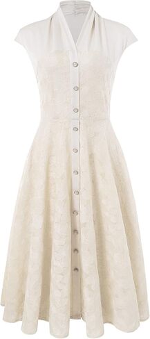 BABEYOND 1950 Style Dresses for Women – Retro Dress with Cape Sleeves Vintage Collar Dress Cocktail Dress in Saudi Arabia