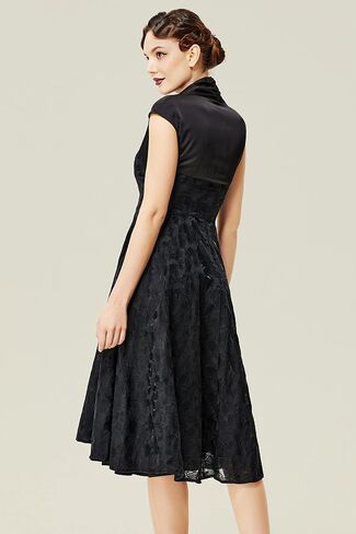 BABEYOND 1950 Style Dresses for Women – Retro Dress with Cape Sleeves Vintage Collar Dress Cocktail Dress in Saudi Arabia