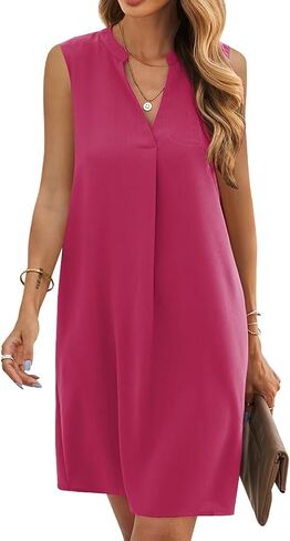 QACOHU 2024 Summer Dresses for Women Sleeveless Beach Floral Tshirt Sundress Casual Tank Dress S-2XL in Saudi Arabia