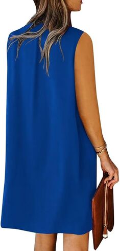 QACOHU 2024 Summer Dresses for Women Sleeveless Beach Floral Tshirt Sundress Casual Tank Dress S-2XL in Saudi Arabia