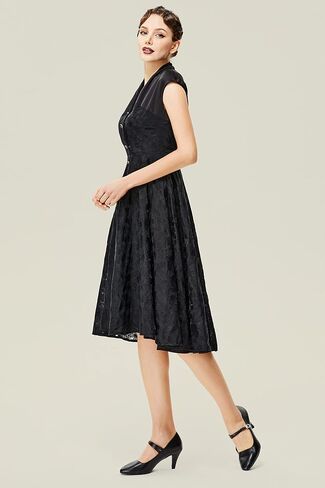 BABEYOND 1950 Style Dresses for Women – Retro Dress with Cape Sleeves Vintage Collar Dress Cocktail Dress in Saudi Arabia