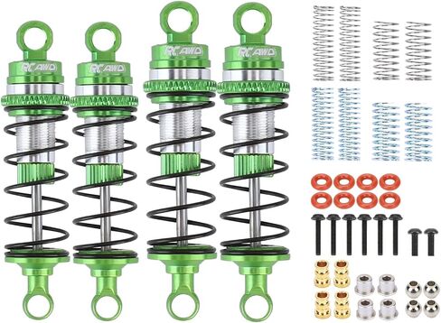 صدمة أمامية وخلفية من سبيكة RCAWD لـ Losi 1/16 Mini-B 1/18 Mini-T سلسلة الصدمات ترقيات الجزء الأحمر in Saudi Arabia