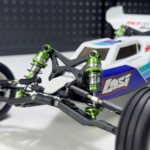 صدمة أمامية وخلفية من سبيكة RCAWD لـ Losi 1/16 Mini-B 1/18 Mini-T سلسلة الصدمات ترقيات الجزء الأحمر in Saudi Arabia