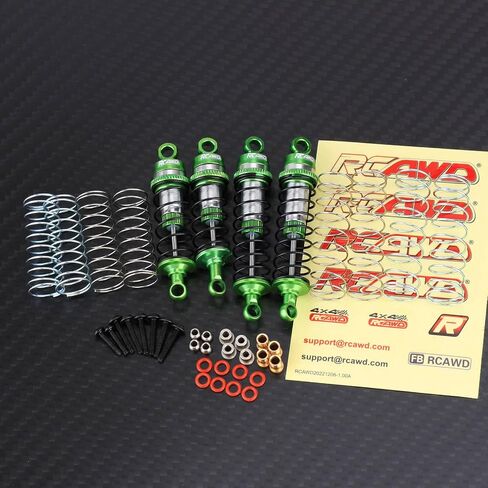 صدمة أمامية وخلفية من سبيكة RCAWD لـ Losi 1/16 Mini-B 1/18 Mini-T سلسلة الصدمات ترقيات الجزء الأحمر in Saudi Arabia