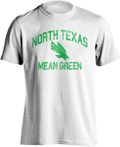 North Texas Mean Green Retro Distressed Short Sleeve T-Shirt in Saudi Arabia