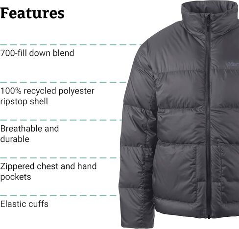 سترة منتفخة للرجال من MARMOT 700 حشوة معزولة ومقاومة للماء وخفيفة الوزن in Kuwait