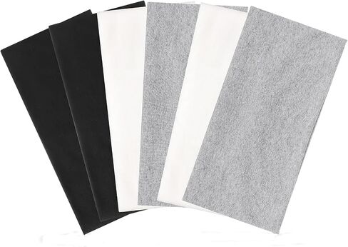 6 Pack Wide Headbands for Women, Cotton Stretchy Headband for Women Non Slip Sports Head Bands for Women's Hair (Black, White, Gray) in Kuwait