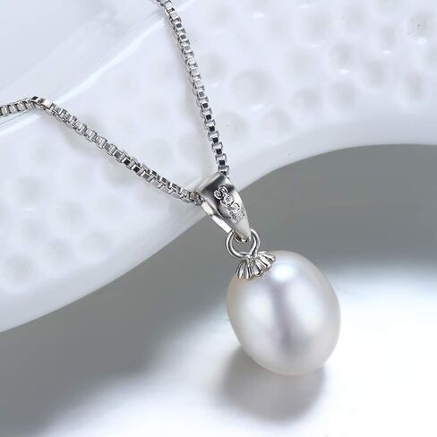 HENGSHENG Freshwater Genuine Pearl Jewelry Set Pearl Pendant Necklace&Pearl Earrings Set Zircon Dangle Drop Earrings Wedding Gift in Saudi Arabia