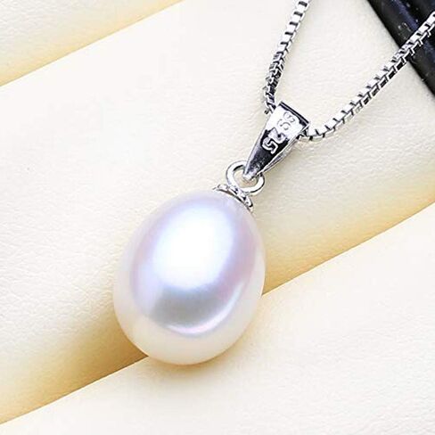 HENGSHENG Freshwater Genuine Pearl Jewelry Set Pearl Pendant Necklace&Pearl Earrings Set Zircon Dangle Drop Earrings Wedding Gift in Saudi Arabia