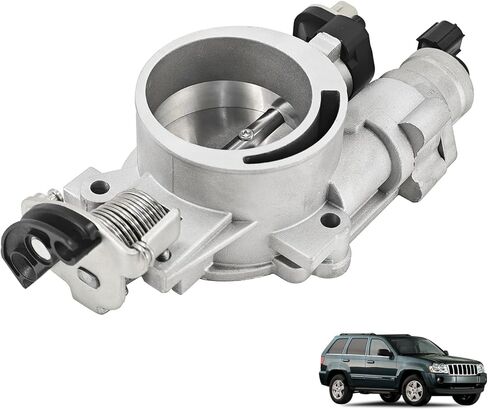 جسم خانق إلكتروني مناسب لمركبات كرايسلر ودودج وجيب - 4.7 لتر أسبن، داكوتا، رام 1500 بيك أب، دورانجو، جراند شيروكي، كوماندر يستبدل # 53032119AF، 337-05445 in Kuwait