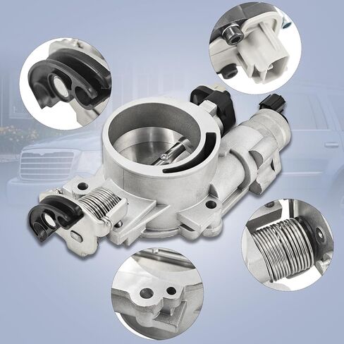 جسم خانق إلكتروني مناسب لمركبات كرايسلر ودودج وجيب - 4.7 لتر أسبن، داكوتا، رام 1500 بيك أب، دورانجو، جراند شيروكي، كوماندر يستبدل # 53032119AF، 337-05445 in Kuwait