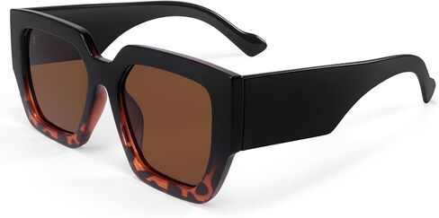 Dollger Big Trendy Square Cat Eye Sunglasses for Women Fashion Cool Stylish Retro Designer Sun Glasses UV400 Protection in Kuwait