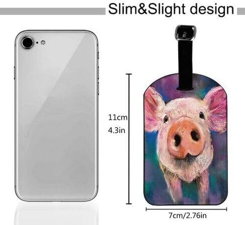 مجموعة علامات الأمتعة المصنوعة من جلد الغنم الكرتوني من Oplp مكونة من 2 ملصق لحقيبة السفر لحقيبة الظهر in Kuwait