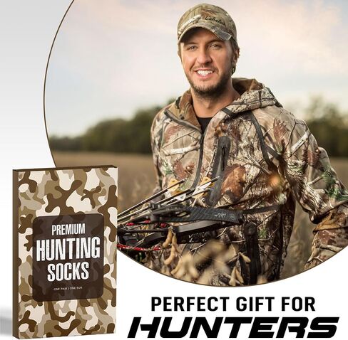 VICRAZY Hunting Gifts for Men - Deer & Duck Hunting Accessories - Christmas Gifts, Stocking Stuffers For Men - hunting Socks in Saudi Arabia