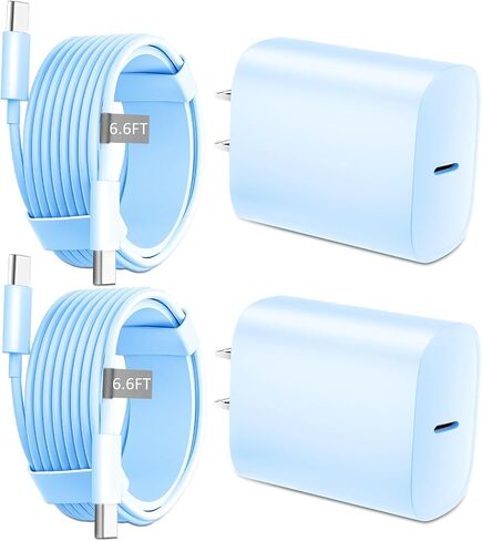 DiHines 2-Pack 10 FT Long USB C to USB C Cord Cable with Block in Kuwait