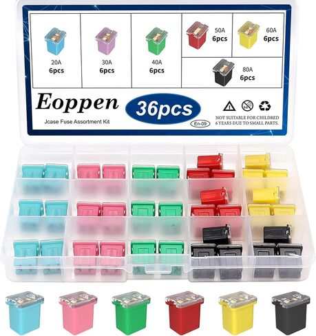 250Pcs Car Fuse Assortment Kit 5A 7.5A 10A 15A 20A 25A 30A Standard & Mini Car Blade Fuses 20A 30A 40A 50A 60A Low and Tall/STD Profile Box Shaped Automotive Fuse for Cars, Trucks and SUV, Boat in Saudi Arabia