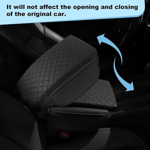 غطاء وحدة التحكم المركزية لسيارة Ford Explorer 2020-2024 غطاء مسند ذراع جلدي غطاء وحدة التحكم الوسطى مع جيبين جانبيين وسادة مسند الذراع لملحقات Explorer (2020-2024) in Kuwait