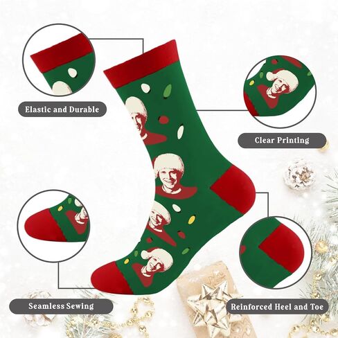 Funny Christmas Socks for Women Men, National Lampoons Christmas Vacation Costume Accessories, Winter Warm Knitted Socks in Kuwait