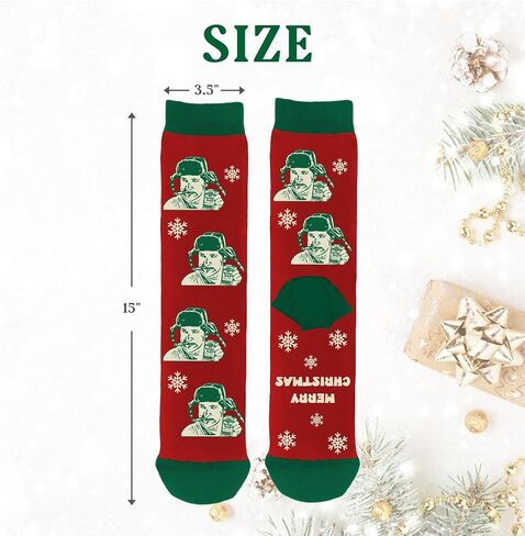 Funny Christmas Socks for Women Men, National Lampoons Christmas Vacation Costume Accessories, Winter Warm Knitted Socks in Kuwait